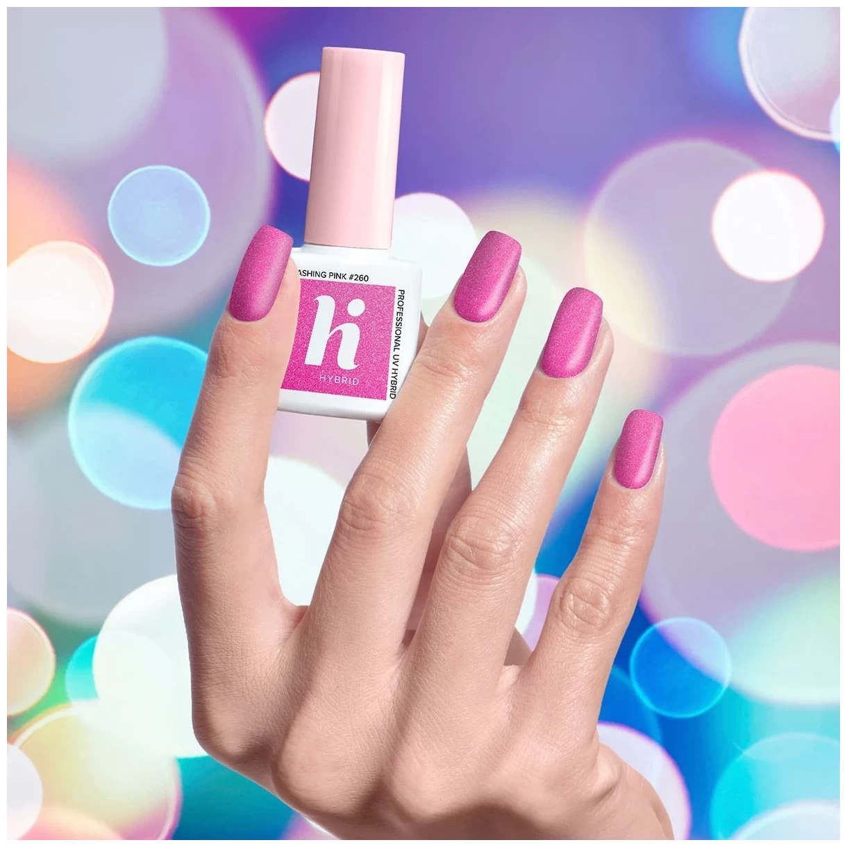 HI lakier hybrydowy 5 ml 260 FLASHING PINK