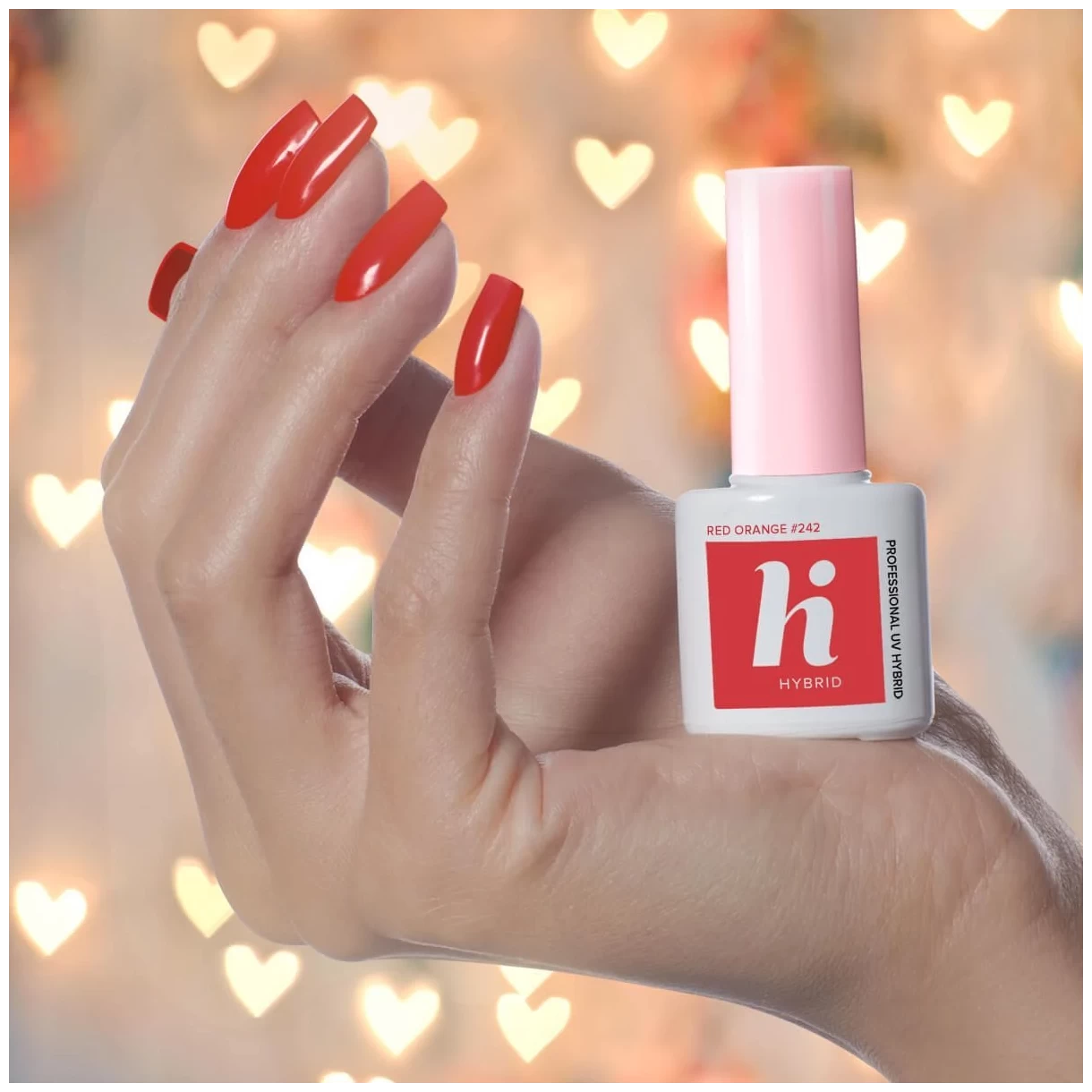 HI lakier hybrydowy 5 ml 242 RED ORANGE