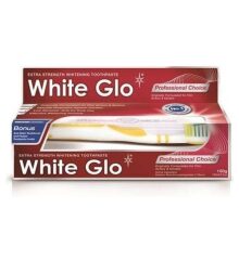 WHITE GLO pasta do zębów+szczoteczka PROFF NEW