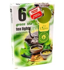 TEA LIGHTS podgrzewacze 6 szt GREEN TEA