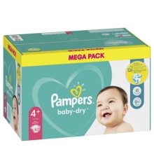 PAMPERS pieluchy 4 10-15 kg BABY DRY A’82