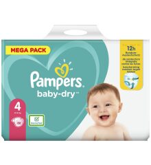 PAMPERS pieluchy 4 9-14 kg BABY DRY A’88
