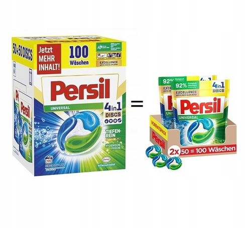 PERSIL kapsułki do prania 2x50 szt DISCS UNIVERSAL