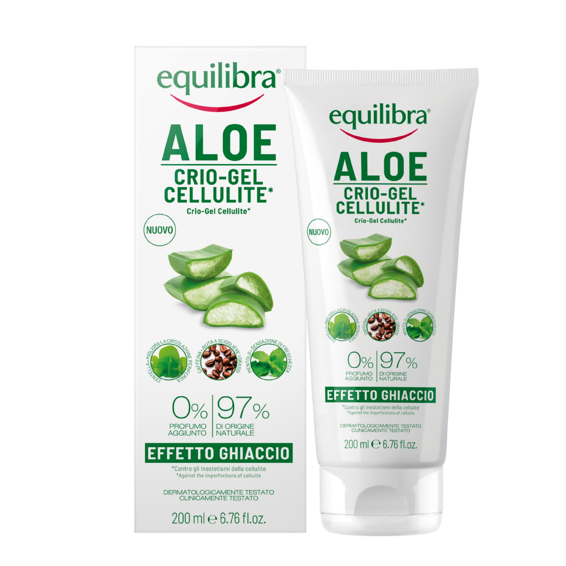 EQUILIBRA chłodzący żel antycellulitowy 200 ml ALOES