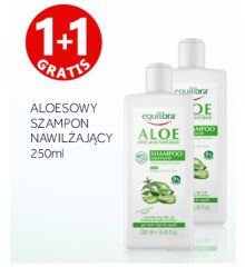 EQUILIBRA szampon 2x 250 ml ALOES nawilżający