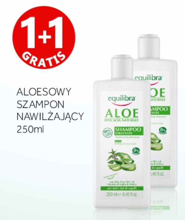 EQUILIBRA szampon 2x 250 ml ALOES nawilżający