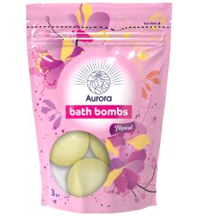 AURORA zestaw kul musujących 3 x 50 g TROPICAL