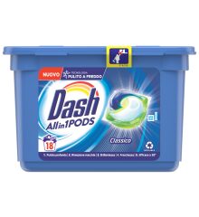 DASH kapsułki do prania 3w1 18 szt CLASSICO