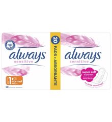 ALWAYS DUO ULTRA podpaski NORMAL SENSITIVE 20 szt